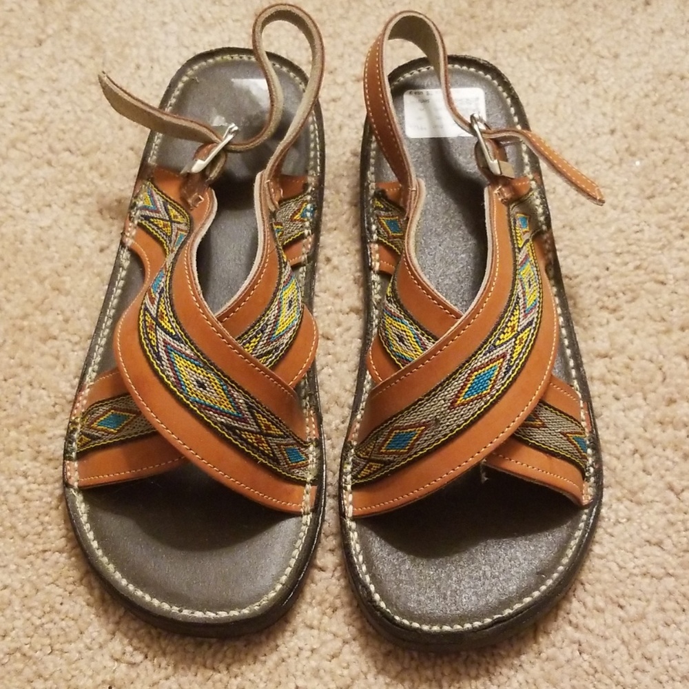 Authentic tribal sandals
